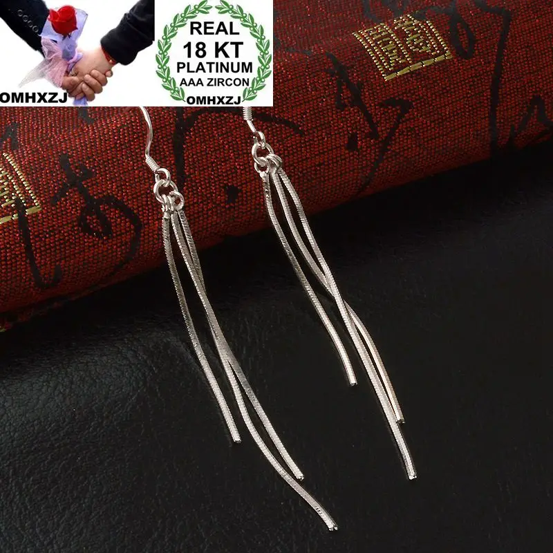 OMHXZJ Wholesale Personality Fashion OL Woman Girl Party Wedding White Long Line Tassel 18KT White Gold Earrings YE331
OMHXZJ Wholesale Personality Fashion OL Woman Girl Party Wedding White Long Line Tassel 18KT White Gold Earrings YE331