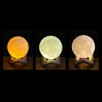 Rechargeable 3D Print Moon Lamp Touch Switch Bedroom Bookcase Night Light Home Decoration Valentine's Day Kid's Gift 3 Colors
Rechargeable 3D Print Moon Lamp Touch Switch Bedroom Bookcase Night Light Home Decoration Valentine's Day Kid's Gift 3 Colors