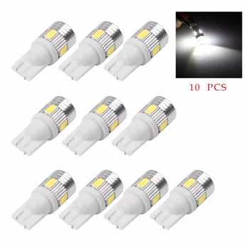 10Pcs/set T10 W5W 168 194 6SMD 5630 LED Super White Car Side Bulbs Canbus Error Free 12V for Unversail Car
10Pcs/set T10 W5W 168 194 6SMD 5630 LED Super White Car Side Bulbs Canbus Error Free 12V for Unversail Car