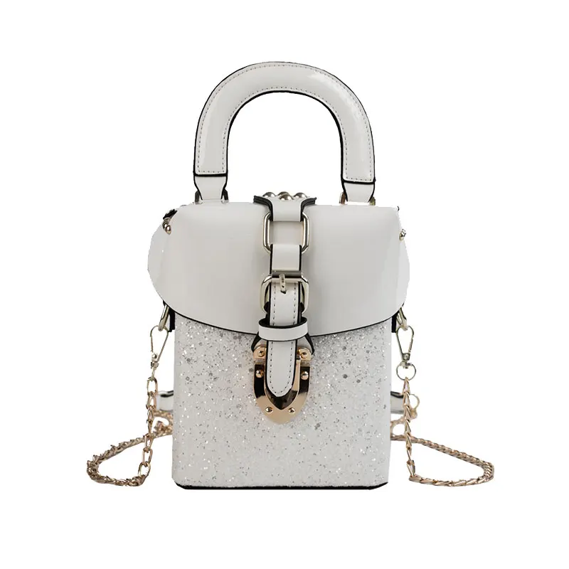 Elegant Female Tote bag Sequin Bucket bag 2019 New Quality PU Leather Women's Designer Handbag Lock Chain Shoulder Messenger Bag 
Elegant Female Tote bag Sequin Bucket bag 2019 New Quality PU Leather Women's Designer Handbag Lock Chain Shoulder Messenger Bag