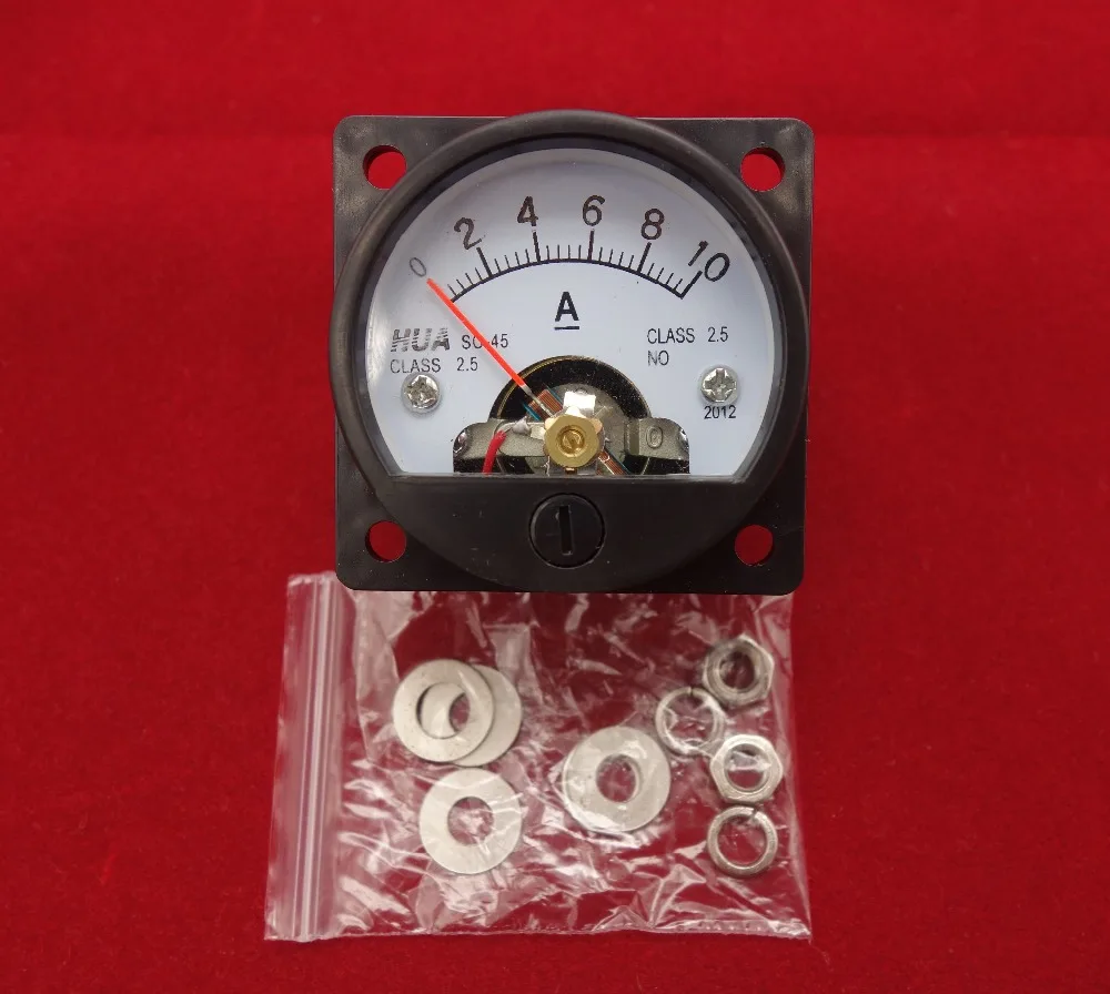 1PC DC 0-10A Analog Ammeter Panel AMP Current Meter SO45 Panel Cutout Dia.:45mm directly Connect
1PC DC 0-10A Analog Ammeter Panel AMP Current Meter SO45 Panel Cutout Dia.:45mm directly Connect