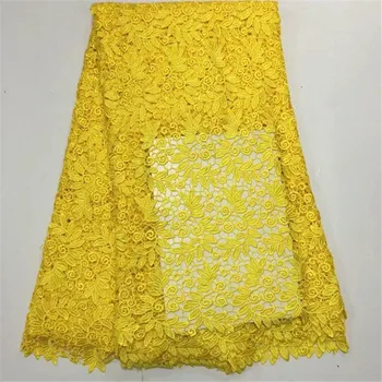 High Quality African Yellow Lace Fabric Guipure Lace Fabric 2018 Water Soluable Cord Lace Fabric Chemical Lace For Wedding Dress
High Quality African Yellow Lace Fabric Guipure Lace Fabric 2018 Water Soluable Cord Lace Fabric Chemical Lace For Wedding Dress