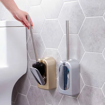 Creative Nail-Free Wall-Mounted Household Toilet Brush Set Upscale Hotel Club Stainless Steel HandleToilet Brush
Creative Nail-Free Wall-Mounted Household Toilet Brush Set Upscale Hotel Club Stainless Steel HandleToilet Brush
