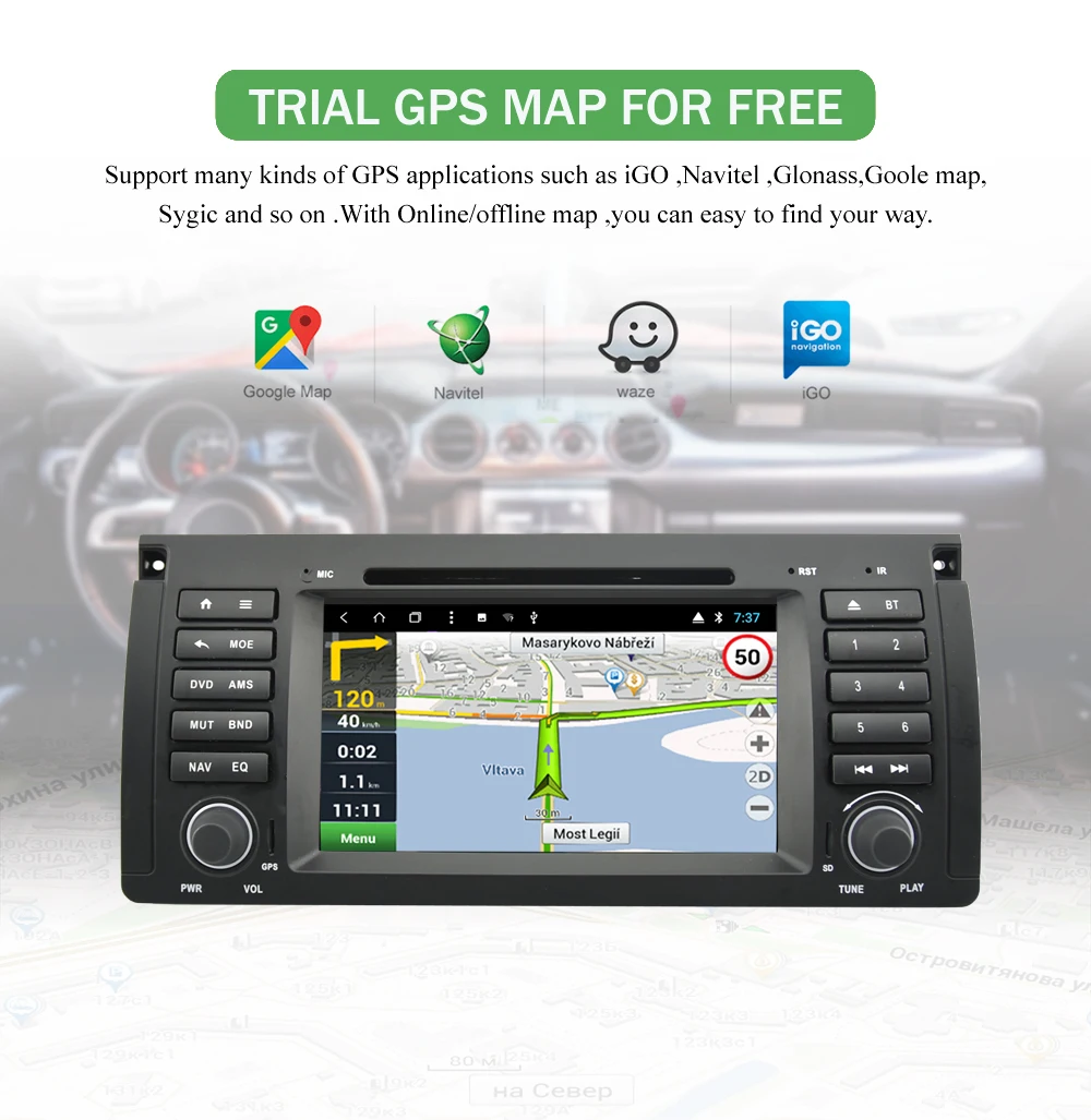 Best Bonroad Android 9.0 Car Multimedia Player For BMW E39/X5/E53 Car Radio GPS Stereo System GPS Navigation with wifi 4GLTE ROM 16G 5 Best Bonroad Android 9.0 Car Multimedia Player For BMW E39/X5/E53 Car Radio GPS Stereo System GPS Navigation with wifi 4GLTE ROM 16G 5