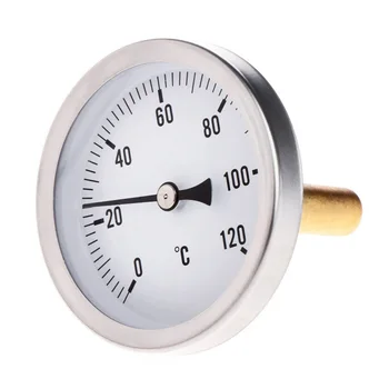 63mm Dial Horizontal Thermometer Aluminum Temperature Gauge Liquid Water IP55 0-120C
63mm Dial Horizontal Thermometer Aluminum Temperature Gauge Liquid Water IP55 0-120C