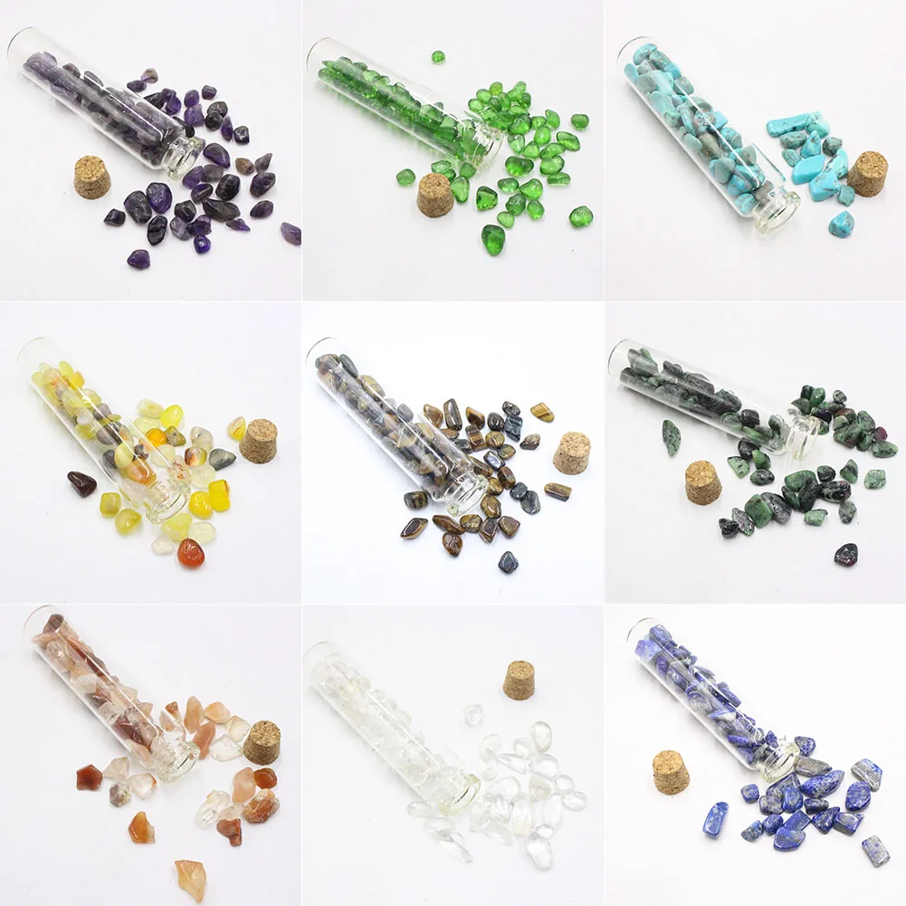 1 Set Glass Bottle 10ml Natural Stone Decoration Gift for Home Wedding Party MJJ88
1 Set Glass Bottle 10ml Natural Stone Decoration Gift for Home Wedding Party MJJ88