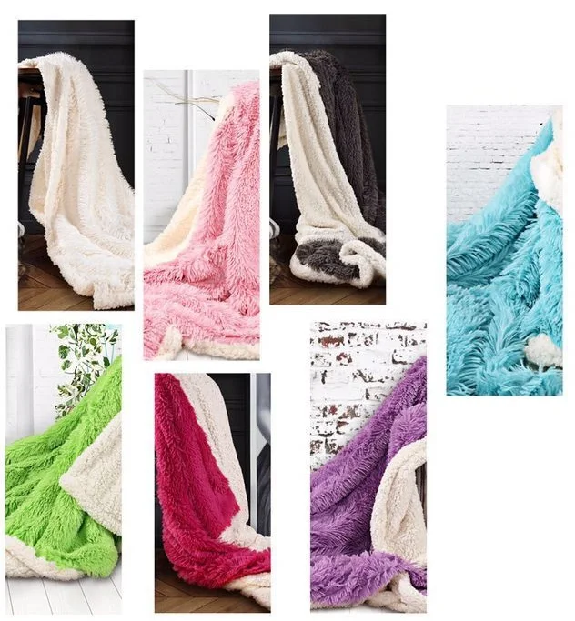 Sofa/Air/Beds Long Shaggy Throw Blankets Mantas White Pink Grey Fleece Fluffy Plush Fluffy Sherpa Plaids Bedspread free shipping
Sofa/Air/Beds Long Shaggy Throw Blankets Mantas White Pink Grey Fleece Fluffy Plush Fluffy Sherpa Plaids Bedspread free shipping