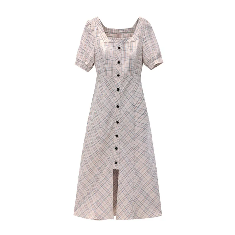 PERHAPS U white plaid slash neck short sleeve fit and flare midi dress summer elegant vintage D1196
PERHAPS U white plaid slash neck short sleeve fit and flare midi dress summer elegant vintage D1196