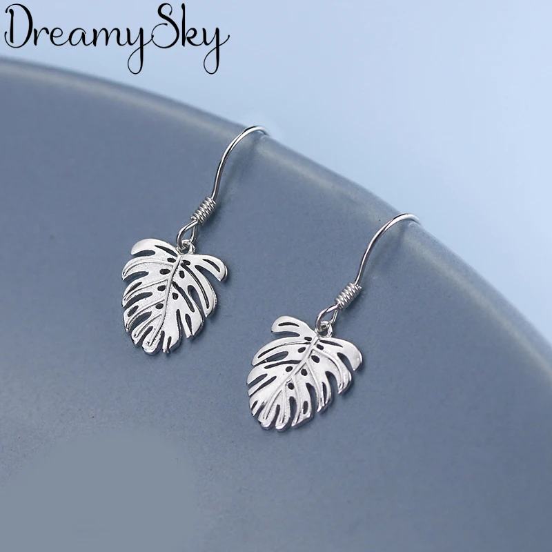DreamySky 100% Real Pure 925 Sterling Silver Jewelry Korean Fresh Simple Leaf Earrings For Women Wedding Girls Statement Jewelry
DreamySky 100% Real Pure 925 Sterling Silver Jewelry Korean Fresh Simple Leaf Earrings For Women Wedding Girls Statement Jewelry