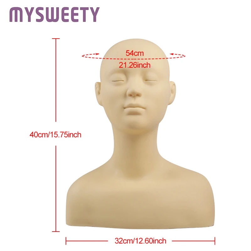 Practice Massage Training Manneqin Head Manikin Doll for Face Makup Massage Tattoo Painting Practice Manikin Head
Practice Massage Training Manneqin Head Manikin Doll for Face Makup Massage Tattoo Painting Practice Manikin Head