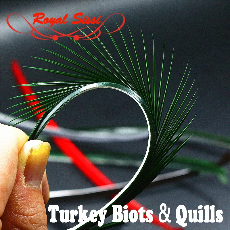 Royal Sissi 5 optional colors Turkey Biots for spinner body flies fly tying feather materials /5 strips/pack turkey biot quills
Royal Sissi 5 optional colors Turkey Biots for spinner body flies fly tying feather materials /5 strips/pack turkey biot quills