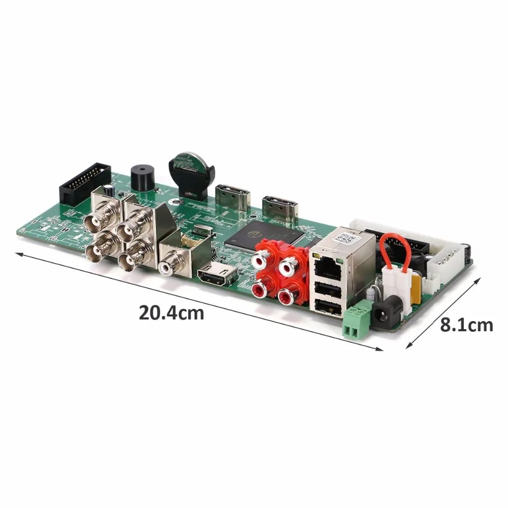 AZISHN HD 4CH 1080P AHD DVR в реальном времени безопасности H.264 TVI CVI аналоговый IP 5 1 гибридный