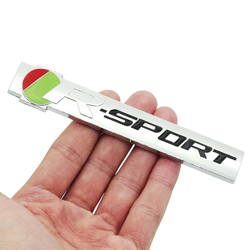 3D Metal Car Sticker R SPORT Side Fender Rear Trunk Badge Emblem Decal For Jaguar XK XF XJ XFR F-Type XJS Cars Accessories 
3D Metal Car Sticker R SPORT Side Fender Rear Trunk Badge Emblem Decal For Jaguar XK XF XJ XFR F-Type XJS Cars Accessories