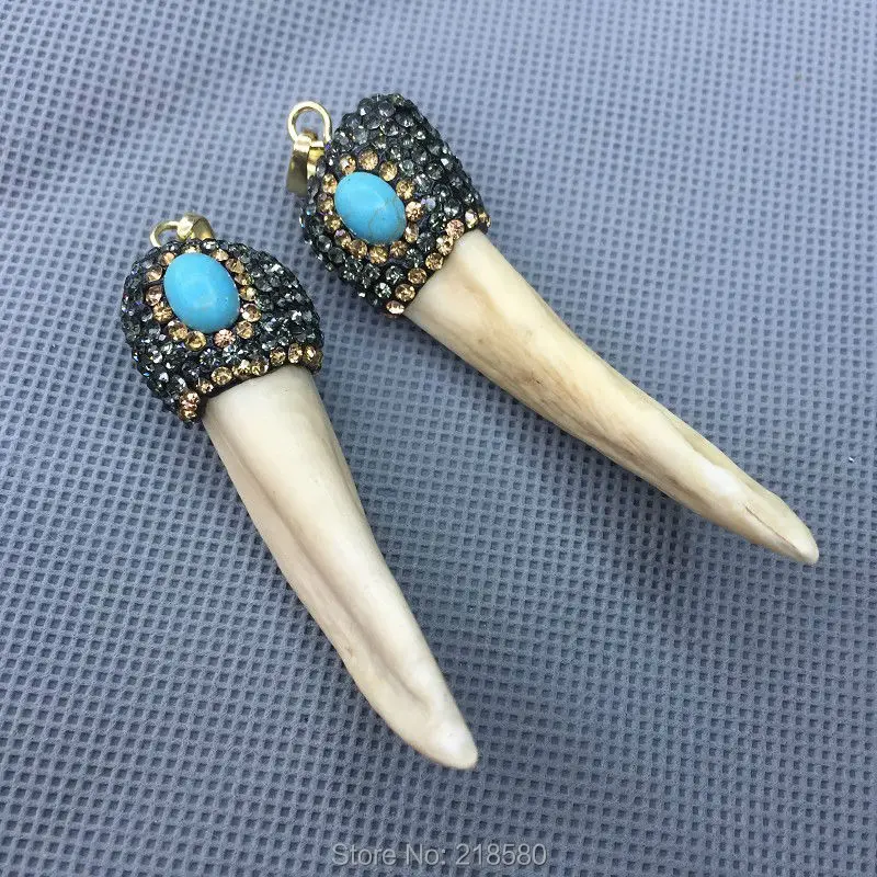 M51127570 Bone Horn Pendant Charm with Gunblack and Clear Rhinestone and Howlite Bead ACCENT
M51127570 Bone Horn Pendant Charm with Gunblack and Clear Rhinestone and Howlite Bead ACCENT