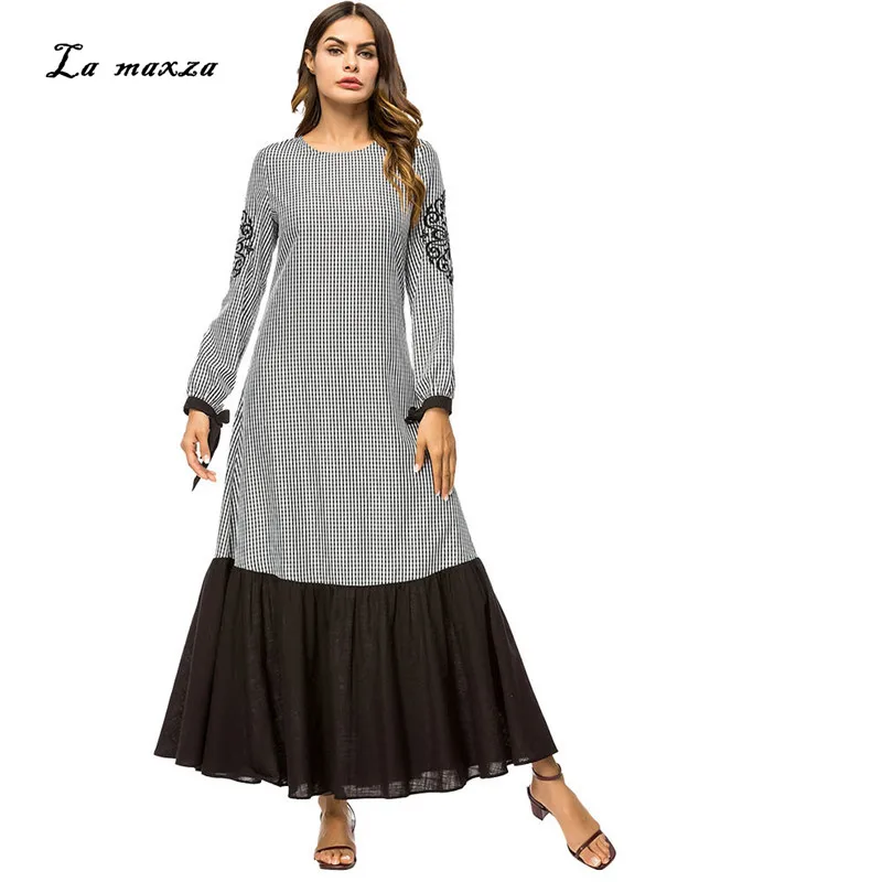 Abaya Gowns Muslim Maxi Modest Dress Plaid Turkey Islamic Pakistani Kaftan Dubai Evening Dress Muslim Party
Abaya Gowns Muslim Maxi Modest Dress Plaid Turkey Islamic Pakistani Kaftan Dubai Evening Dress Muslim Party