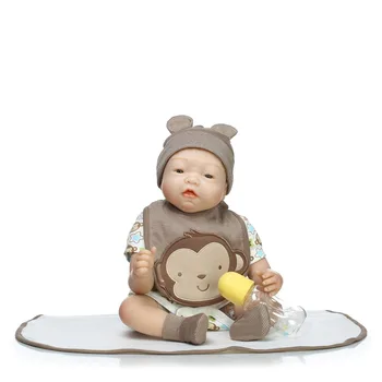 22" handmade silicone baby-reborn dolls real newborn baby looking soft touch children poupee gift
22" handmade silicone baby-reborn dolls real newborn baby looking soft touch children poupee gift