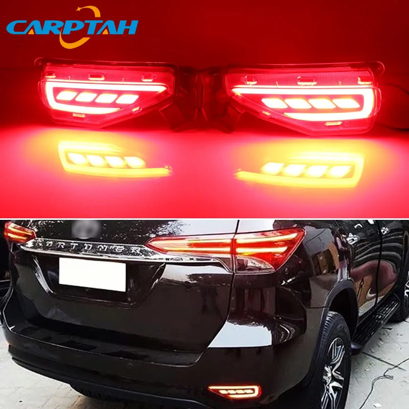2PCS LED Rear Fog Lamp For Toyota Fortuner 2015 - 2018 2019 Car LED Bumper Light Brake Light Turn Signal Indicator Reflector
2PCS LED Rear Fog Lamp For Toyota Fortuner 2015 - 2018 2019 Car LED Bumper Light Brake Light Turn Signal Indicator Reflector
