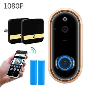 CDYCAM New HD 1080P Wireless Video Doorbell Wifi Home Batteries Camera Two-way audio Talk Night Vision PIR Smart Doorbell Ring
CDYCAM New HD 1080P Wireless Video Doorbell Wifi Home Batteries Camera Two-way audio Talk Night Vision PIR Smart Doorbell Ring