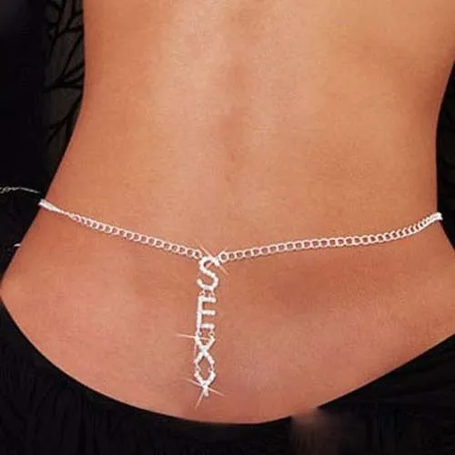 Glittery Rhinestone Crystal SEXY Letter Belly Waist Lower Back Chain Belly Chains For Belly Dance Prom Body Chain Jewelry
Glittery Rhinestone Crystal SEXY Letter Belly Waist Lower Back Chain Belly Chains For Belly Dance Prom Body Chain Jewelry
