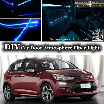 

For Citroen C3 / C3 Picasso interior Ambient Light Tuning Atmosphere Fiber Optic Band Lights Inside Door Panel illumination