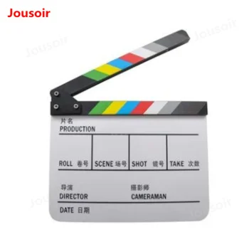 Color film field board organic engraving word with magnet movie board clapper board director board send pen CD50 T06
Color film field board organic engraving word with magnet movie board clapper board director board send pen CD50 T06