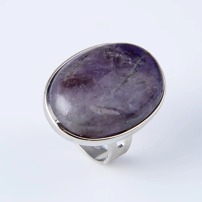 Natural Stone Oval Shape Finger Ring for Men Women Purple Pink Quartz Tiger Eye Red Stone Opal Adjustable Party Rings Jewelry
Natural Stone Oval Shape Finger Ring for Men Women Purple Pink Quartz Tiger Eye Red Stone Opal Adjustable Party Rings Jewelry