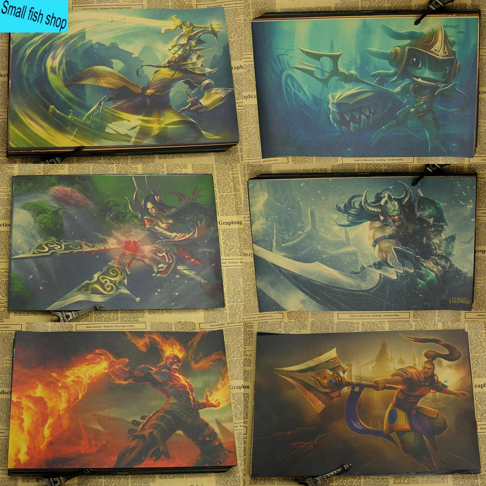 League of Legends Game Poster Home Furnishing decoration Kraft Game Poster Drawing core Wall stickers
League of Legends Game Poster Home Furnishing decoration Kraft Game Poster Drawing core Wall stickers