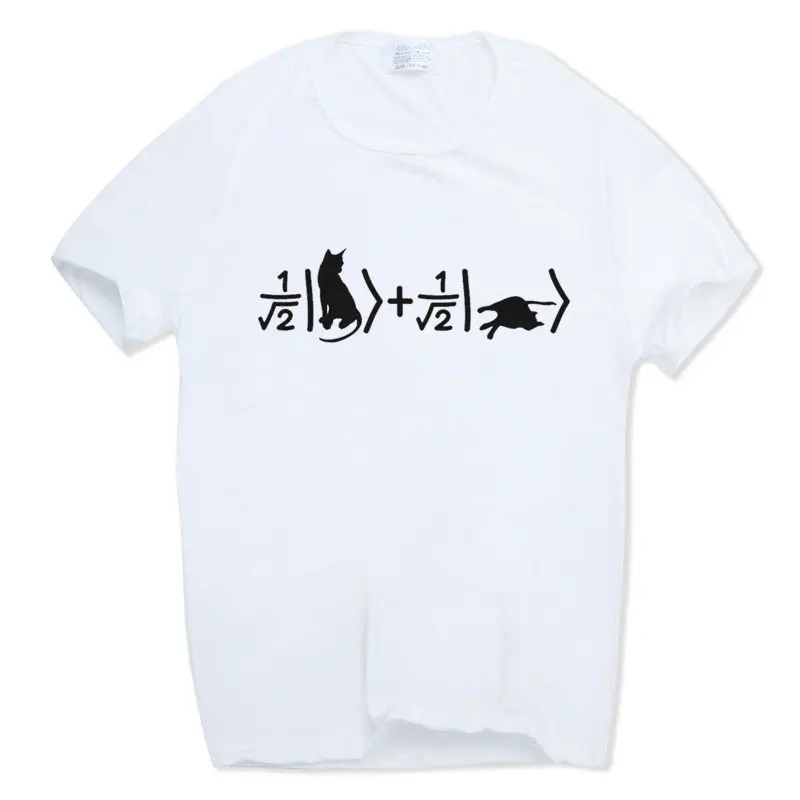 2017 Men And Women Print Schrodingers Cat Science T-shirt Short sleeve O-Neck Summer Casual Unisex Fashion Tshirt HCP933
2017 Men And Women Print Schrodingers Cat Science T-shirt Short sleeve O-Neck Summer Casual Unisex Fashion Tshirt HCP933