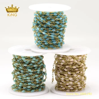 5meters Matted Glass Chains Findings Wholesale,4mm Faceted Rice Shaped Glass Wire Wrapped Plated Bronze Copper Chains Bulk ZJ211
5meters Matted Glass Chains Findings Wholesale,4mm Faceted Rice Shaped Glass Wire Wrapped Plated Bronze Copper Chains Bulk ZJ211