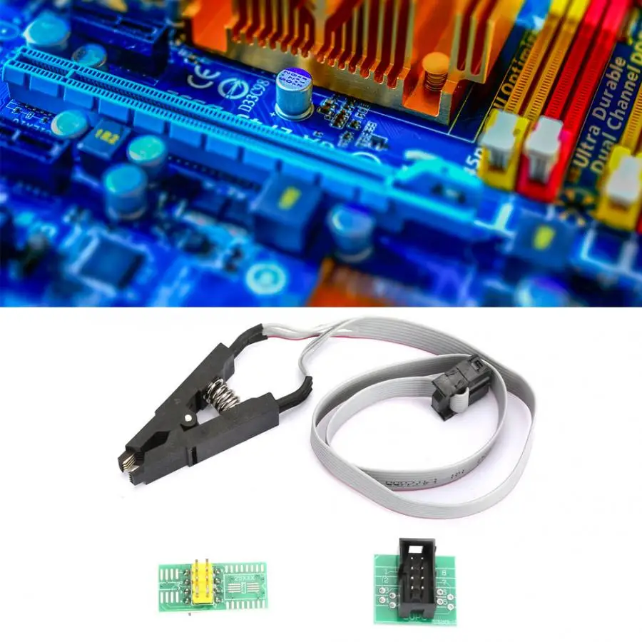 Разъем адаптера SOIC8 SOP8 флэш-чип IC тестовый зажим Программирование гнездо адаптер