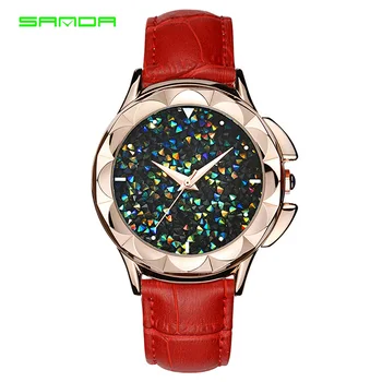 SANDA Brand Luxury Women Rose Gold Watch Ladies Rhinestone Leather Watch Diamonds Relogio Feminino Female Clock New Montre Femme
SANDA Brand Luxury Women Rose Gold Watch Ladies Rhinestone Leather Watch Diamonds Relogio Feminino Female Clock New Montre Femme