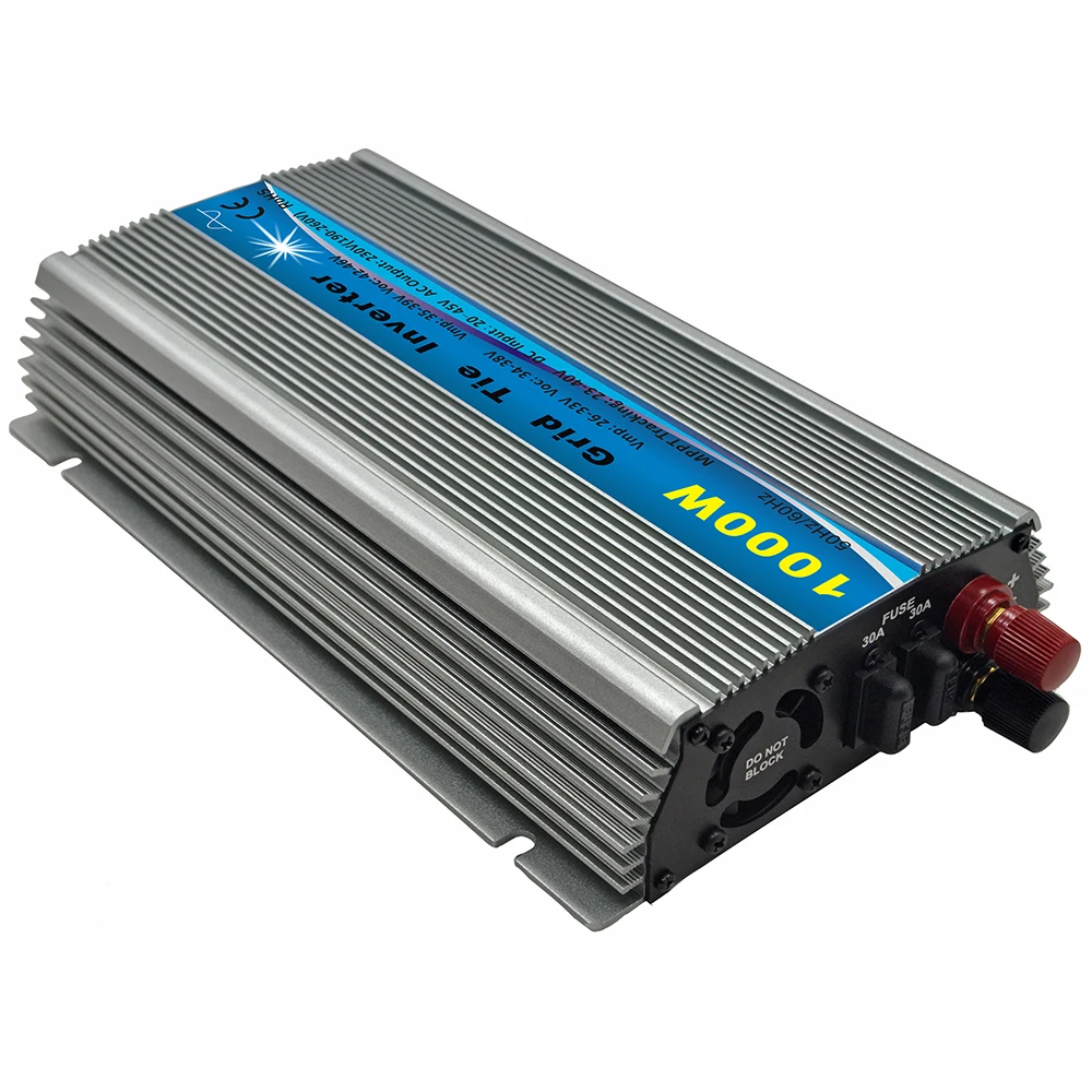 1000W solar power on grid tie inverter 20-45V DC to AC 120V or 230V Pure Sine Wave Micro Inverter 1KW for 24V / 36V solar panel
1000W solar power on grid tie inverter 20-45V DC to AC 120V or 230V Pure Sine Wave Micro Inverter 1KW for 24V / 36V solar panel