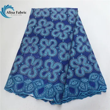 2019 Royal Blue flowers Swiss voile lace in Switzerland 5 yard/price with stones African lace fabric for nomal dress
2019 Royal Blue flowers Swiss voile lace in Switzerland 5 yard/price with stones African lace fabric for nomal dress