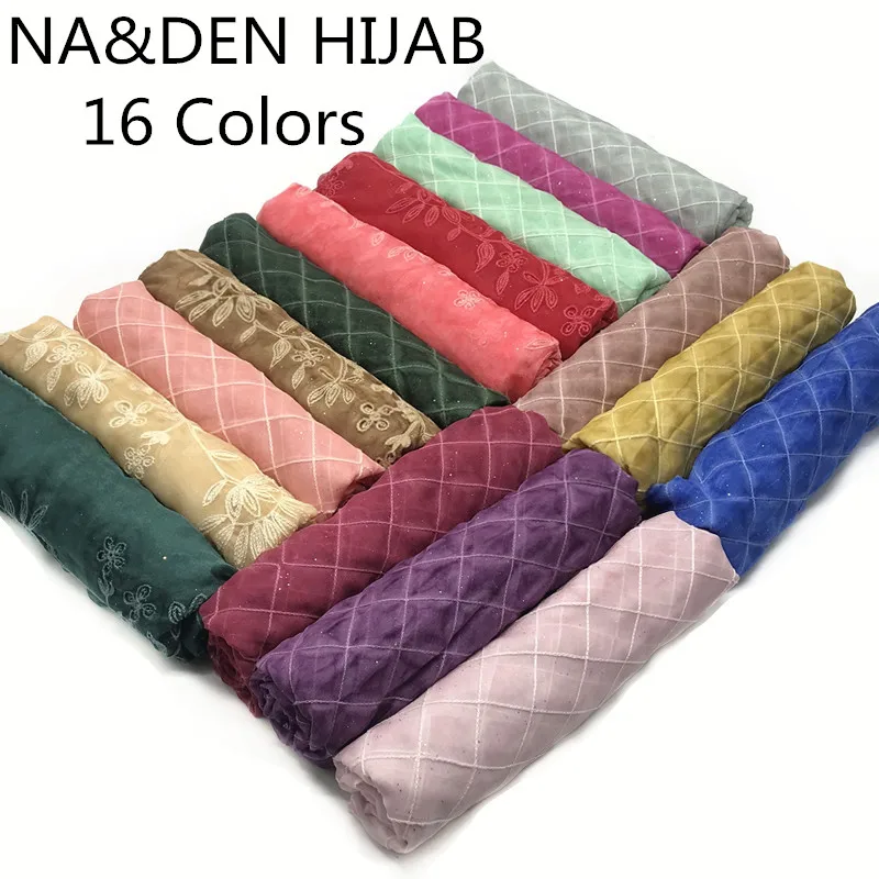 New Muslim hijabs glitter grids embroidery women scarf wraps fashion foulard viscose print tassels bandana fast shipping 10pcs
New Muslim hijabs glitter grids embroidery women scarf wraps fashion foulard viscose print tassels bandana fast shipping 10pcs