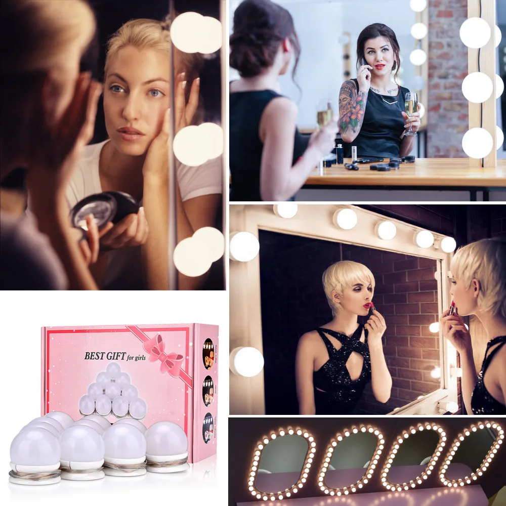 Hollywood LED Makeup Light Bulb 30 Kind of Brightness Vanity Mirror Light Strip Wall Lamp Desktop Table Dressing Room Bathroom
Hollywood LED Makeup Light Bulb 30 Kind of Brightness Vanity Mirror Light Strip Wall Lamp Desktop Table Dressing Room Bathroom