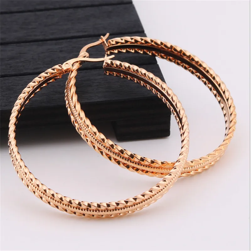 Exaggerated Rose Gold Silver Color Big Round Stud Earrings Women Men Stainless Steel Stud Earrings Fashion Jewelry wholesale
Exaggerated Rose Gold Silver Color Big Round Stud Earrings Women Men Stainless Steel Stud Earrings Fashion Jewelry wholesale