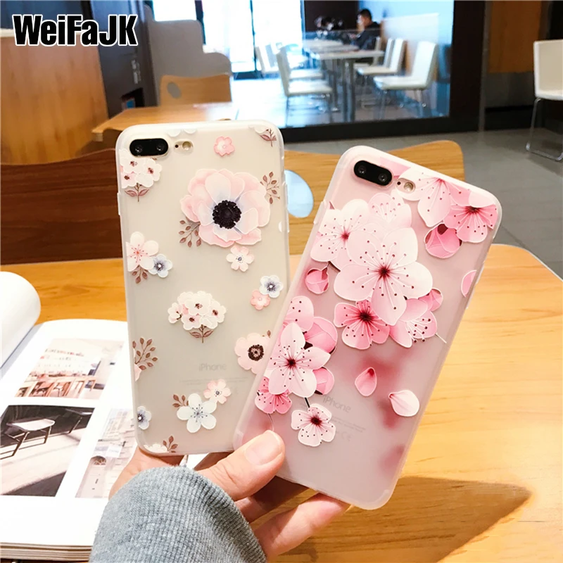 WeiFaJK Flower Silicon Phone Case For iPhone 7 8 Plus X Rose Floral Leaves Cases For iPhone 6 6s 7 8 Plus X Soft TPU Back Cover
WeiFaJK Flower Silicon Phone Case For iPhone 7 8 Plus X Rose Floral Leaves Cases For iPhone 6 6s 7 8 Plus X Soft TPU Back Cover