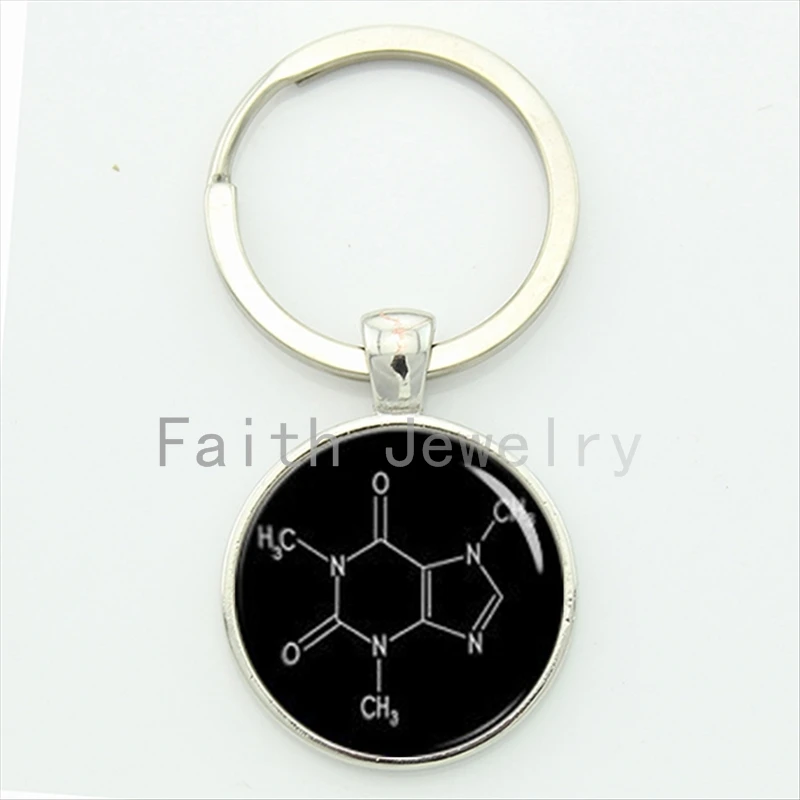 Image New idea gift chemical formula key chain THC molecular formula keychain novalty biochemist students teachers gift KC565 566