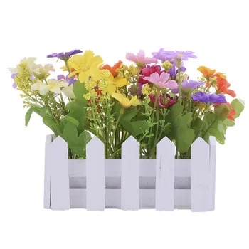 1pcs Beauty Artificial Flowers Small Potted Plant Fake Chrysanthemum Set in Picket Fence For Home Living Room Wedding Decoration
1pcs Beauty Artificial Flowers Small Potted Plant Fake Chrysanthemum Set in Picket Fence For Home Living Room Wedding Decoration