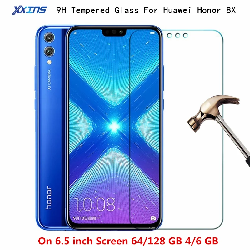 9H закаленное стекло для смартфона huawei Honor 8X 6 5 дюймов экран 64/128 ГБ 4/6 защитная
