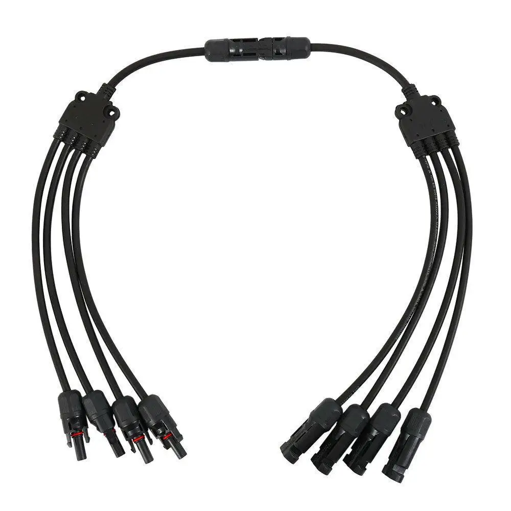 1 Pair MC4 Solar Style Y Branch Adapter Connectors 1 to 4 Male and Female Panel Cable Photovoltaic Connector Adapter
1 Pair MC4 Solar Style Y Branch Adapter Connectors 1 to 4 Male and Female Panel Cable Photovoltaic Connector Adapter