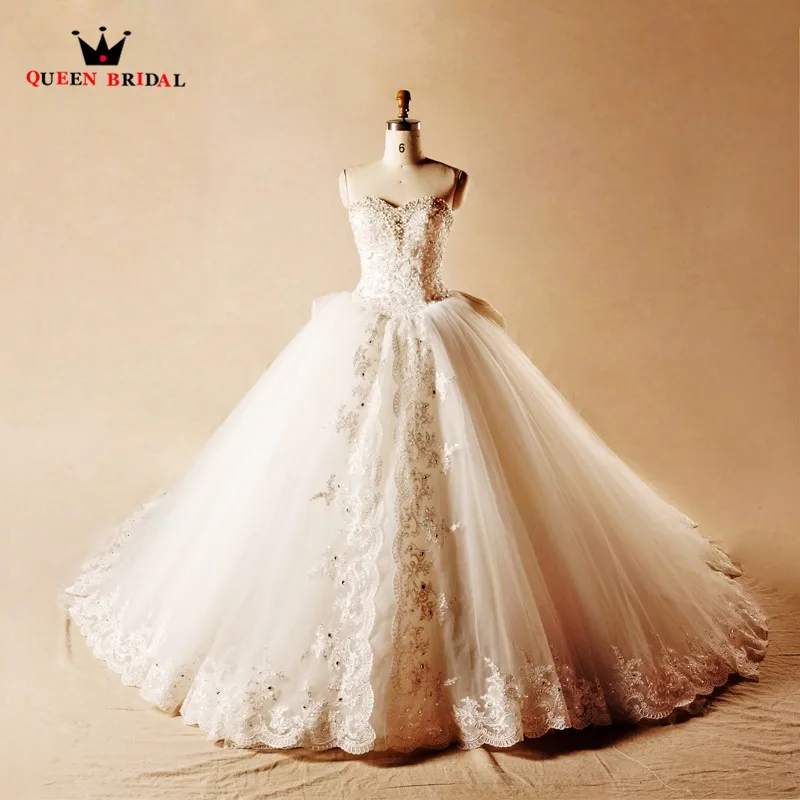 Luxury Wedding Dresses Ball Gown Crystal Beading Lace Pearls Long Train Bridal Wedding Gowns 2018 New Design Custom Made YH01
Luxury Wedding Dresses Ball Gown Crystal Beading Lace Pearls Long Train Bridal Wedding Gowns 2018 New Design Custom Made YH01