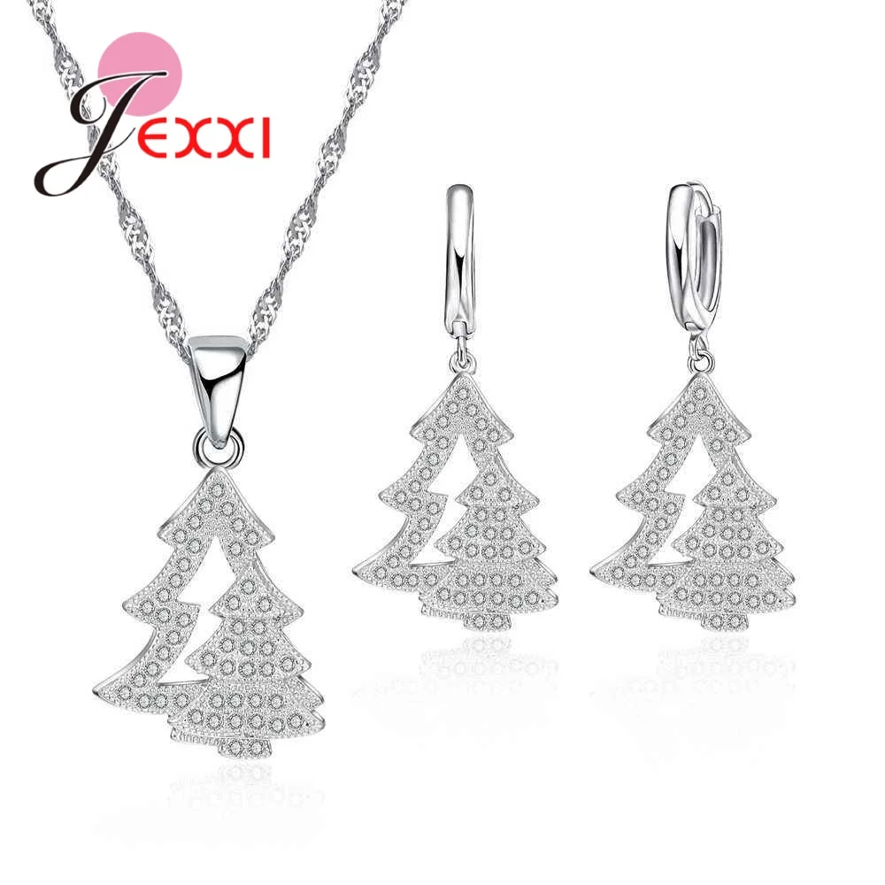 925 Sterling Silver Needle Trendy Christmas Tree Jewelry Sets Hot Women Birthday Gift Cubic Zircon Pendant Necklace+Earrings
925 Sterling Silver Needle Trendy Christmas Tree Jewelry Sets Hot Women Birthday Gift Cubic Zircon Pendant Necklace+Earrings