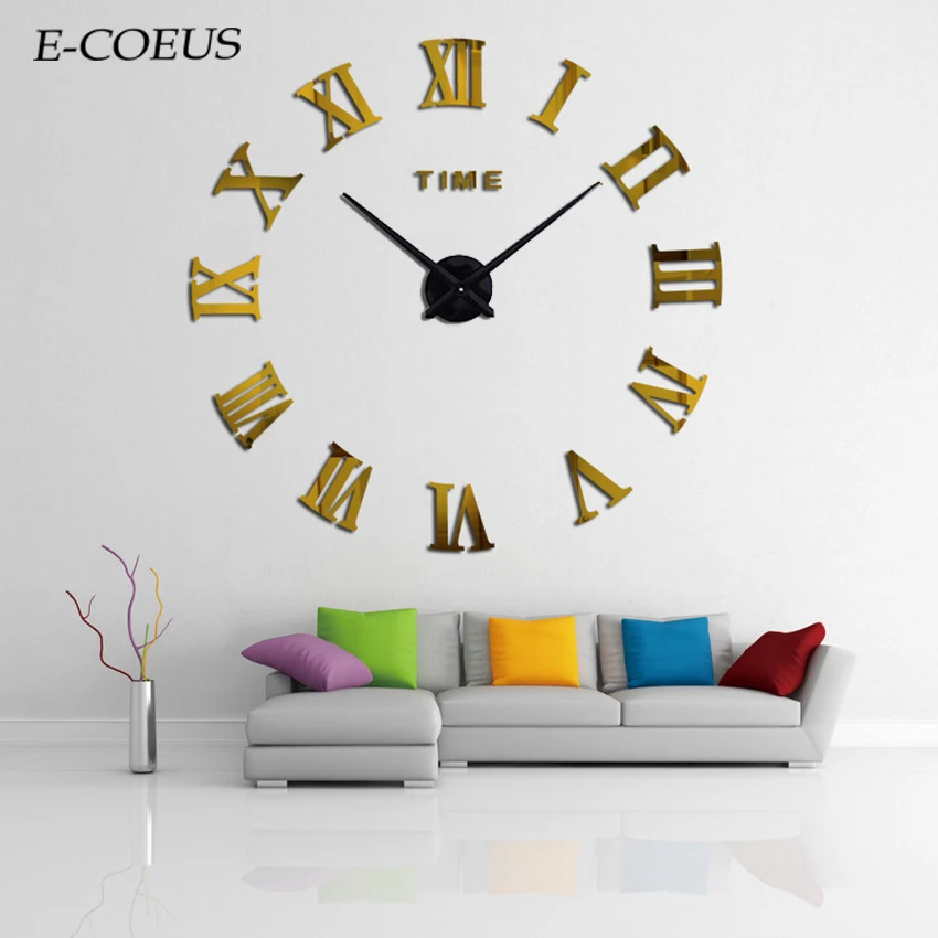 3D DIY Wall Clock Modern Design Rushed Mirror Large Wall Sticker Living Room Home Decor Fashion Watches Quartz Led Wall Clock
3D DIY Wall Clock Modern Design Rushed Mirror Large Wall Sticker Living Room Home Decor Fashion Watches Quartz Led Wall Clock