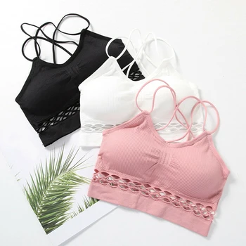 2020 New Women Sports Bra Gym Fitness Workout Crop Tops Tank sling Padded Detachable Wholesale Drop Shipping
2020 New Women Sports Bra Gym Fitness Workout Crop Tops Tank sling Padded Detachable Wholesale Drop Shipping