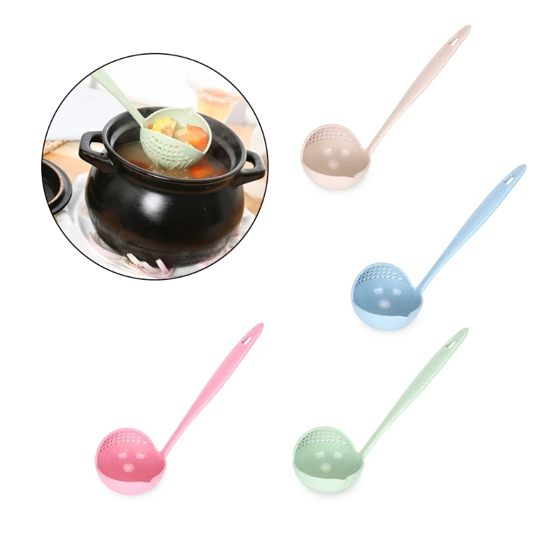 2 in 1 Wheat Straw Long Handle Soup Spoon Home Kitchen Porridge Ladle Filter Aug2
2 in 1 Wheat Straw Long Handle Soup Spoon Home Kitchen Porridge Ladle Filter Aug2