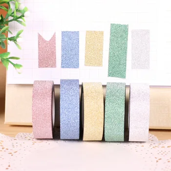 2 pcs/lot 1.5cm*10m Glittering Washi Tape Korean Cute Paper Adhesive Tape Masking Tape DIY Scrapbooking Diary Sticker
2 pcs/lot 1.5cm*10m Glittering Washi Tape Korean Cute Paper Adhesive Tape Masking Tape DIY Scrapbooking Diary Sticker