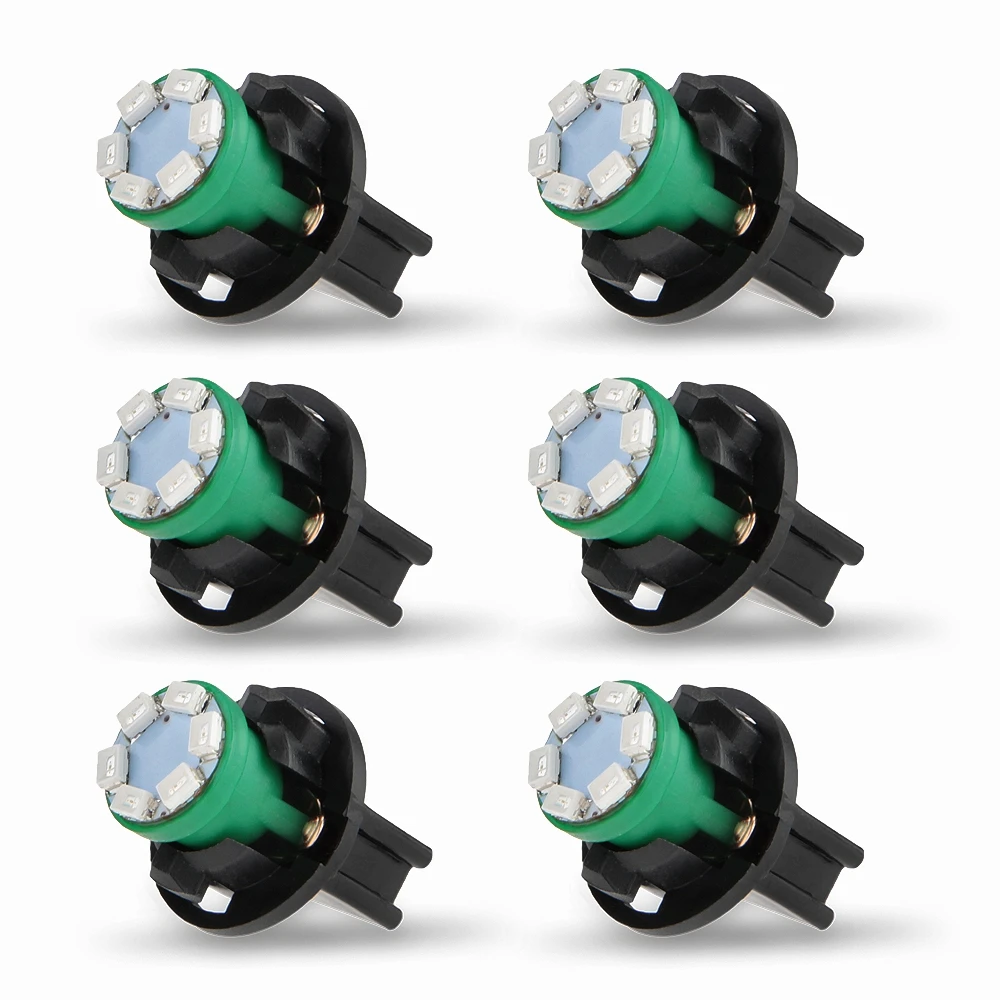 6 Sets Car Auto 12V 0.2W T10 W5W 6 LEDs 1210 SMD Instrument Panel Dash Light Bulb Green Holder
6 Sets Car Auto 12V 0.2W T10 W5W 6 LEDs 1210 SMD Instrument Panel Dash Light Bulb Green Holder