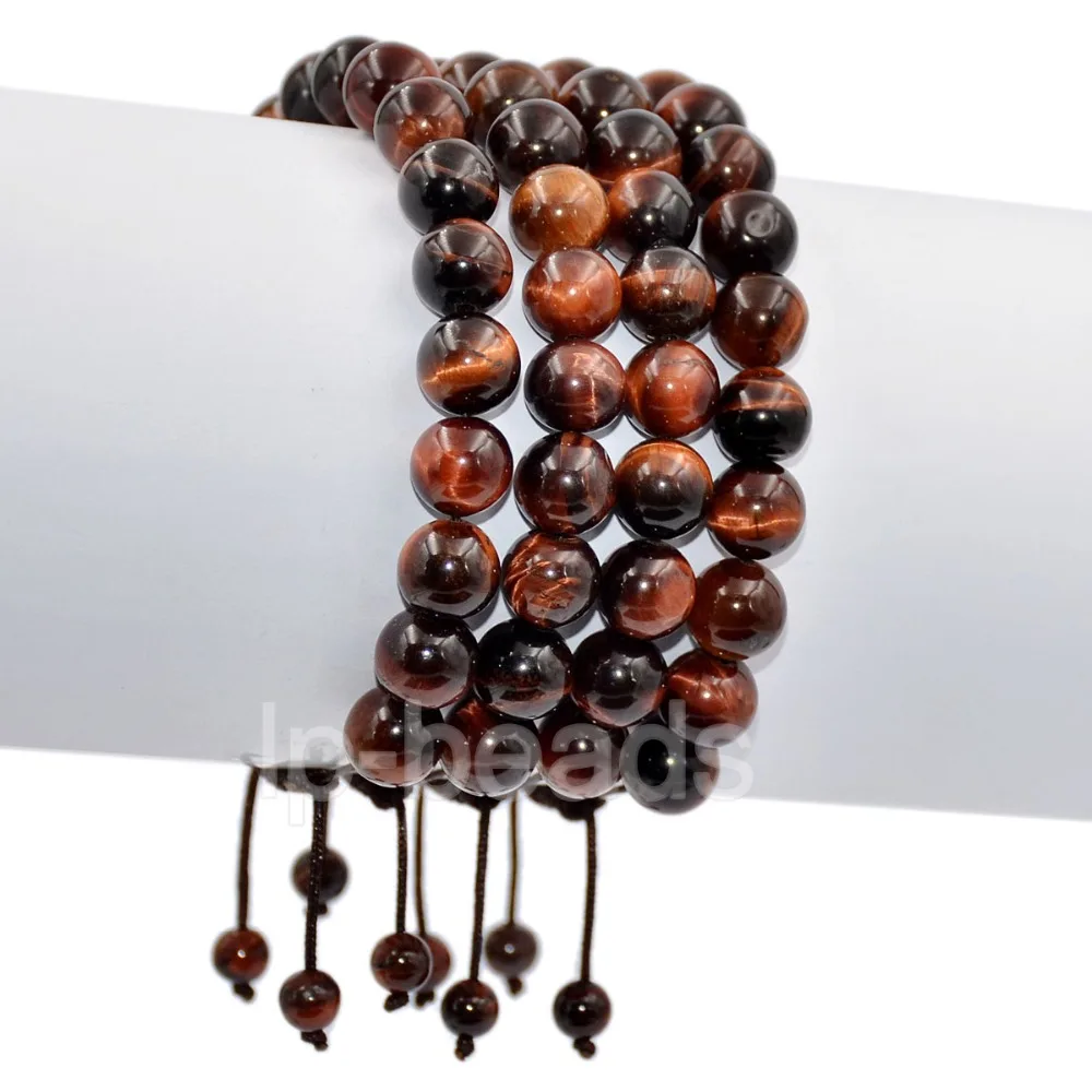 10mm Natural Red Tiger's Eye Gem stones Braided Bracelet 3PCS/Lot Men's Women's Macrame Beads Adjustable
10mm Natural Red Tiger's Eye Gem stones Braided Bracelet 3PCS/Lot Men's Women's Macrame Beads Adjustable