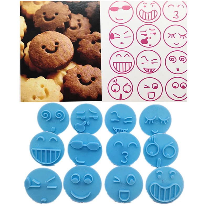 13pcs Cookie Stamp Biscuit Mold 3D DIY Emoji Cookie Mould Plastic Sugar Fondant Cake Mold Kitchen Cookie Cutters biscuit Tools
13pcs Cookie Stamp Biscuit Mold 3D DIY Emoji Cookie Mould Plastic Sugar Fondant Cake Mold Kitchen Cookie Cutters biscuit Tools